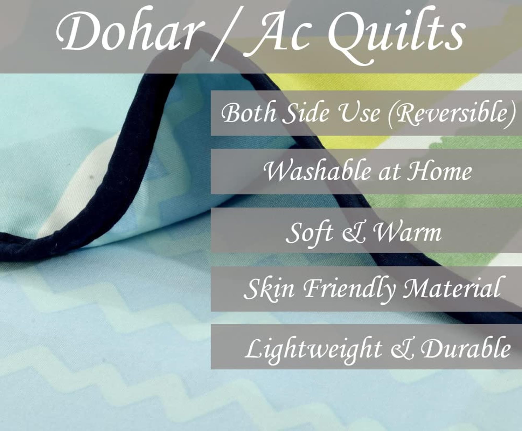 Pure Cotton Reversible Printed Single Bed Blanket, Lightweight